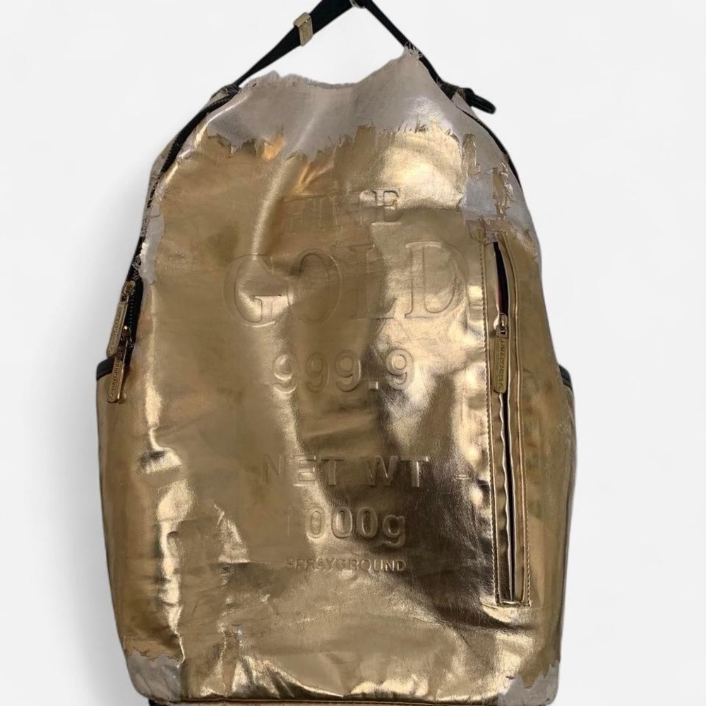 Sprayground Gold Bar Backpack